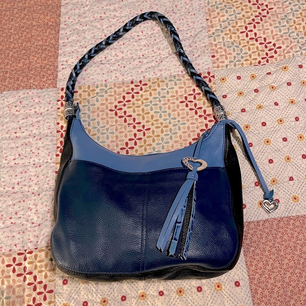 Brighton two tone blue Barbados bag